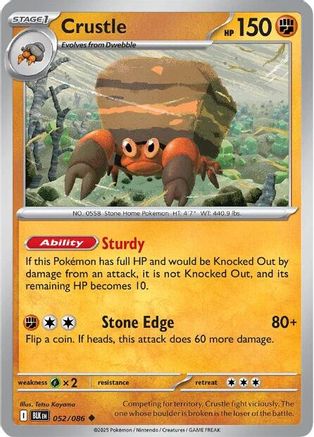 Crustle 052  - Reverse Holofoil - Uncommon