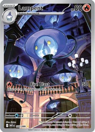Lampent 102/086  - Holofoil - Illustration Rare