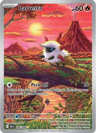 Larvesta 099/086  - Holofoil - Illustration Rare