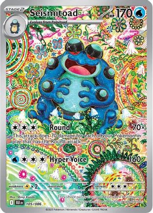 Seismitoad 105/086  - Holofoil - Illustration Rare