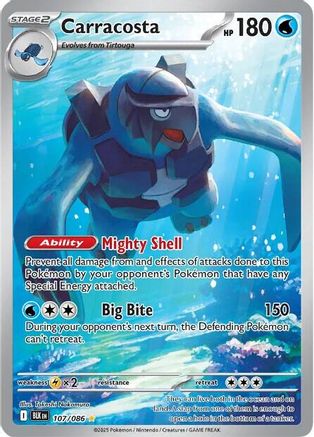 Carracosta 107/086  - Holofoil - Illustration Rare