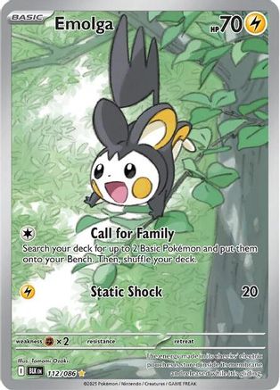 Emolga 112/086  - Holofoil - Illustration Rare