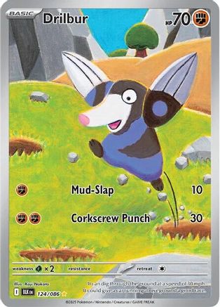 Drilbur 124/086  - Holofoil - Illustration Rare
