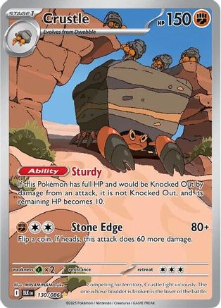 Crustle 130/086  - Holofoil - Illustration Rare