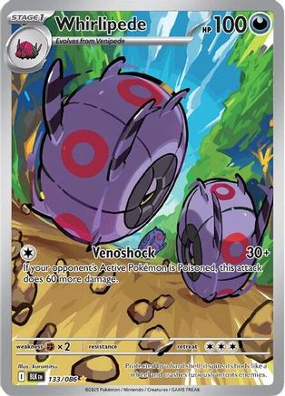 Whirlipede 133/086  - Holofoil - Illustration Rare