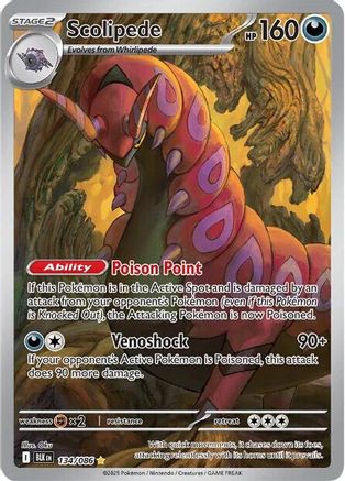 Scolipede 134/086  - Holofoil - Illustration Rare