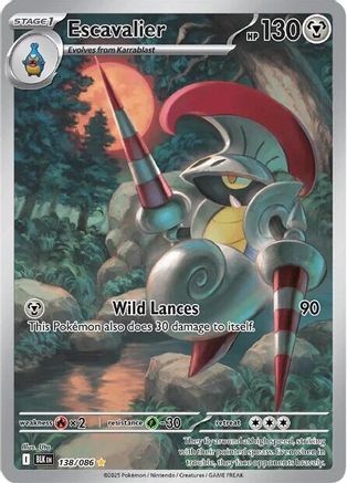 Escavalier 138/086  - Holofoil - Illustration Rare