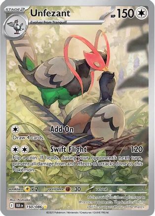 Unfezant 150/086  - Holofoil - Illustration Rare