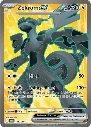 Zekrom ex 158/086  - Holofoil - Ultra Rare