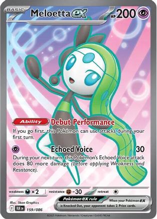 Meloetta ex 159/086  - Holofoil - Ultra Rare