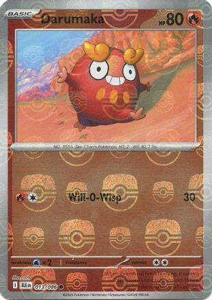 Darumaka (Master Ball Pattern) 013  - Holofoil - Common