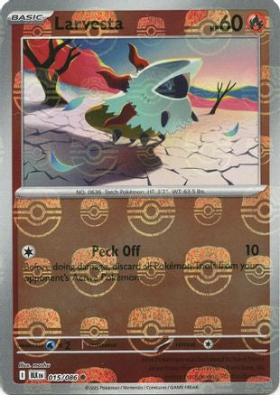 Larvesta (Master Ball Pattern) 015  - Holofoil - Common