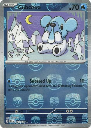 Cubchoo (Master Ball Pattern) 025  - Holofoil - Common