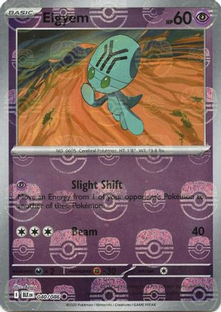 Elgyem (Master Ball Pattern) 040  - Holofoil - Common