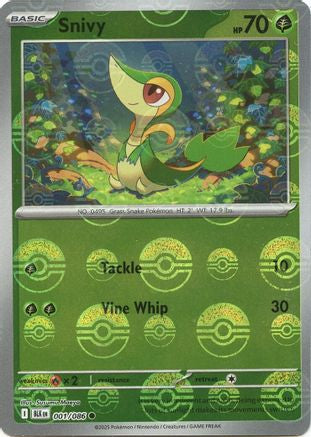 Snivy (Poke Ball Pattern) 001  - Holofoil - Common