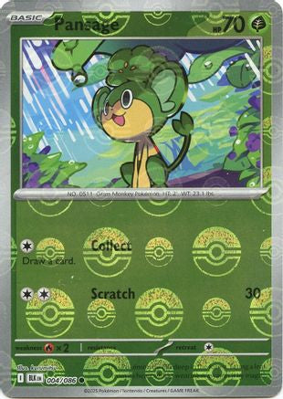 Pansage (Poke Ball Pattern) 004  - Holofoil - Common