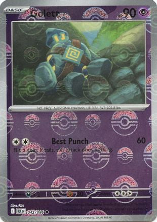 Golett (Poke Ball Pattern) 042  - Holofoil - Common