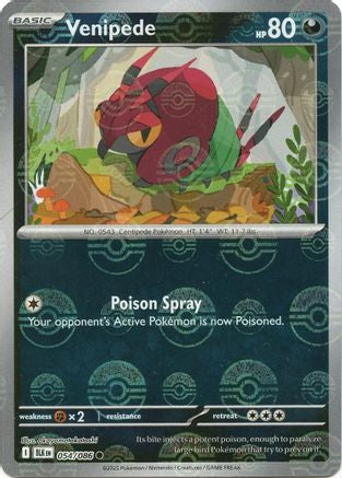 Venipede (Poke Ball Pattern) 054  - Holofoil - Common