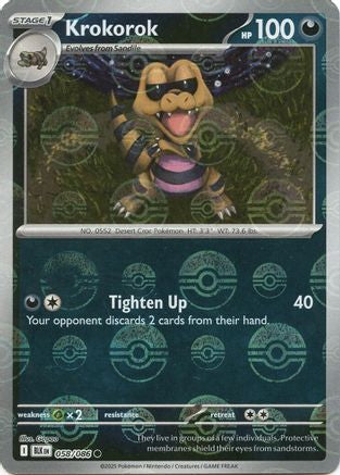 Krokorok (Poke Ball Pattern) 058  - Holofoil - Common