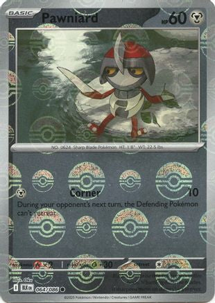 Pawniard (Poke Ball Pattern) 064  - Holofoil - Common