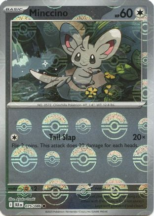 Minccino (Poke Ball Pattern) 075  - Holofoil - Common