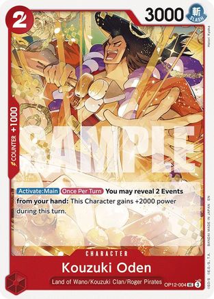 Kouzuki Oden (OP12-004) - Uncommon