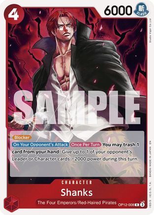 Shanks (008) (OP12-008) - Rare