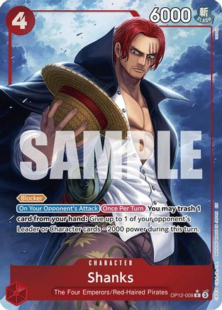 Shanks (008) (Alternate Art) (OP12-008) - Rare