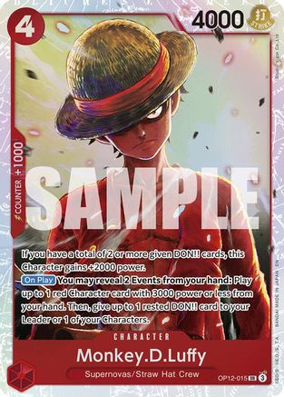 Monkey.D.Luffy (OP12-015) - Super Rare