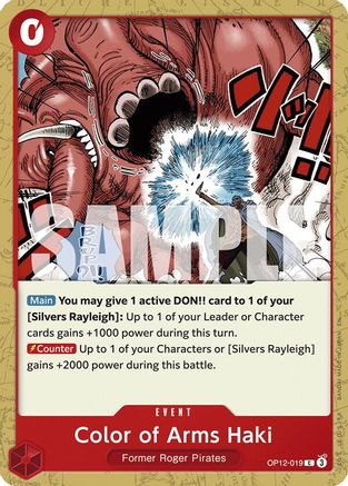 Color of Arms Haki (OP12-019) - Common