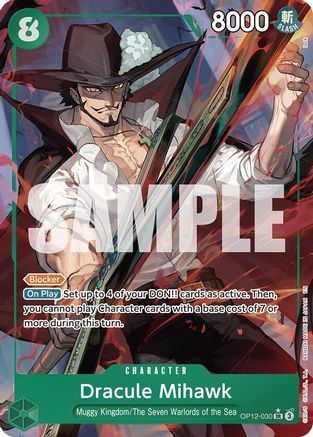 Dracule Mihawk (Alternate Art) (OP12-030) - Super Rare