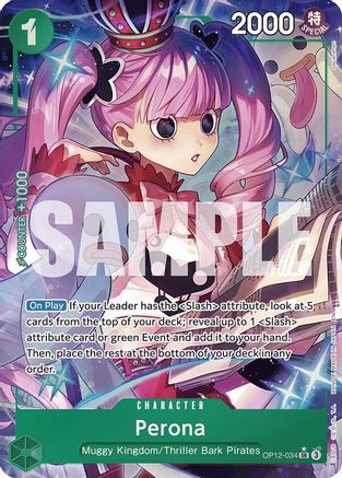 Perona (Alternate Art) (OP12-034) - Super Rare