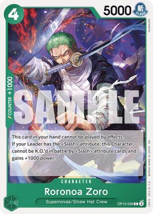 Roronoa Zoro (036) (OP12-036) - Common
