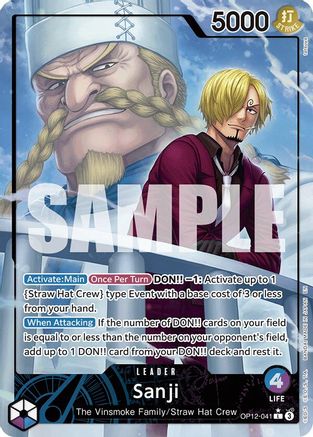 Sanji (041) (Alternate Art) (OP12-041) - Leader
