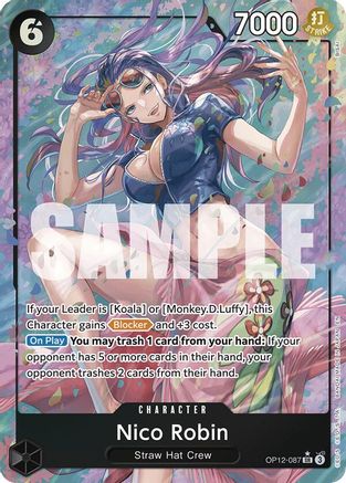 Nico Robin (Alternate Art) (OP12-087) - Super Rare