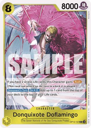 Donquixote Doflamingo (OP12-107) - Rare