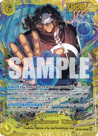 Bartholomew Kuma (OP12-119) - Secret Rare