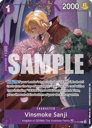 Vinsmoke Sanji (TR) (OP10-063) - Treasure Rare