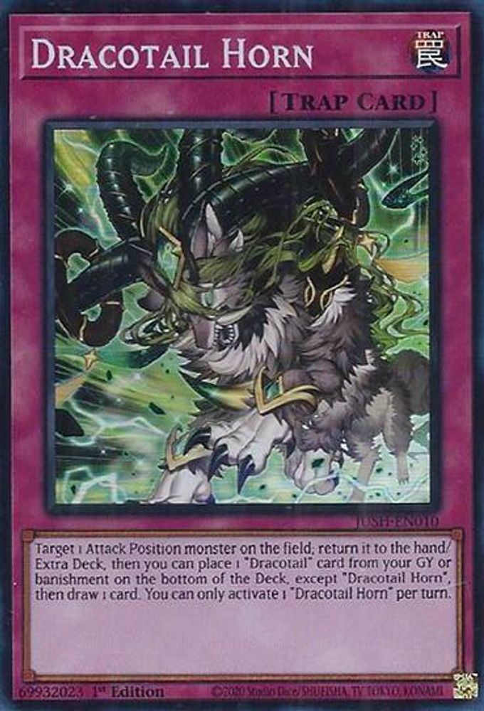 Dracotail Horn (Super Rare) (JUSH-EN010) - Super Rare