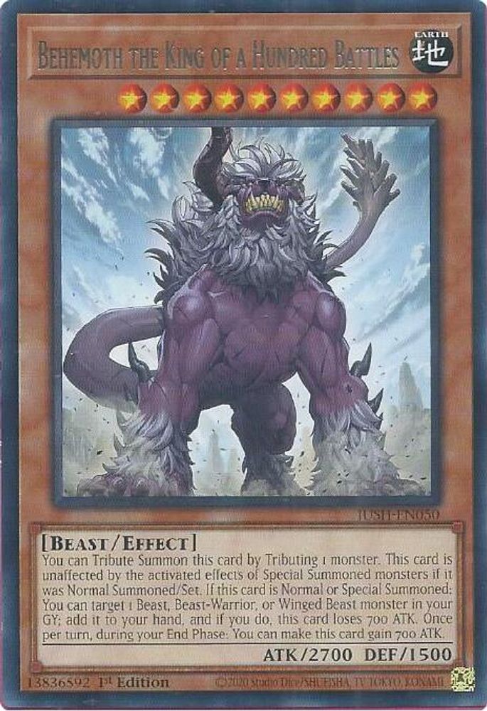 Behemoth the King of a Hundred Battles (JUSH-EN050) - Rare