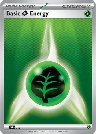 Basic Grass Energy 017  - Reverse Holofoil - Common