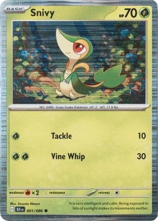 Snivy (Unova Poster Collection) 001/086  - Holofoil - Common