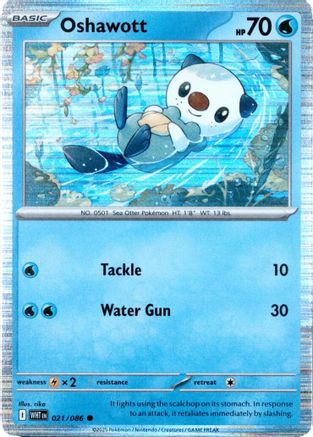 Oshawott (Unova Poster Collection) 021/086  - Holofoil - Common