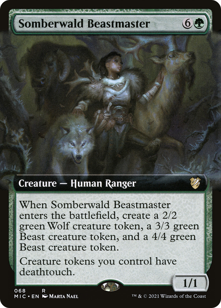 Somberwald Beastmaster (Art étendu) [Innistrad : Commandant de la chasse de minuit] 