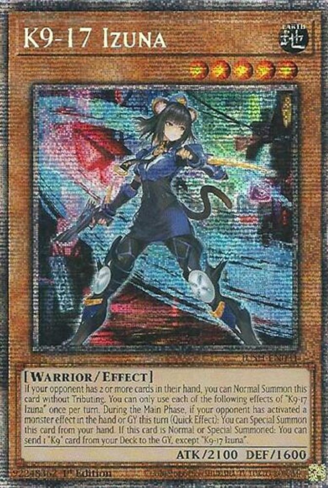 K9-17 Izuna (Starlight Rare) (JUSH-EN031) - Starlight Rare