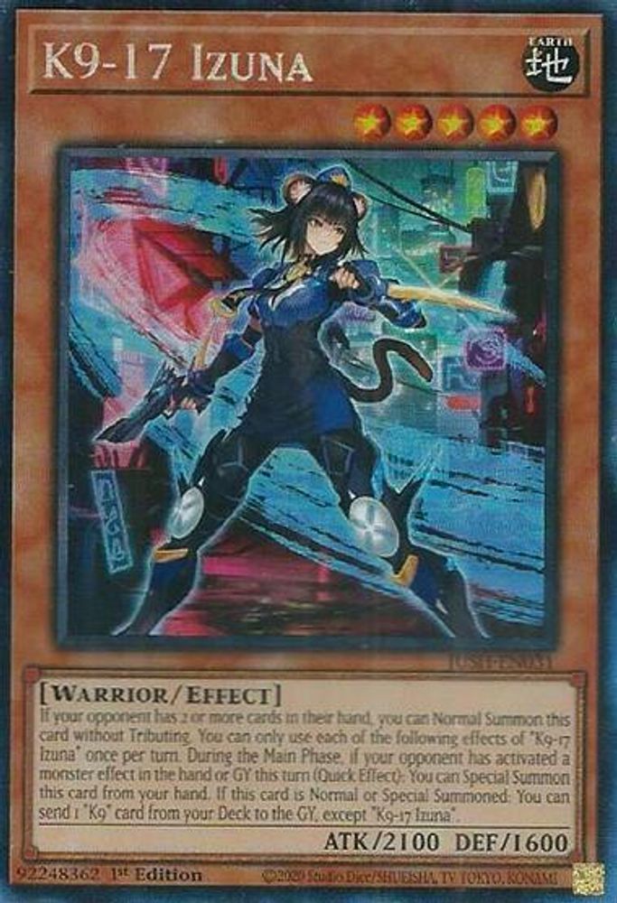 K9-17 Izuna (CR) (JUSH-EN031) - Collector's Rare