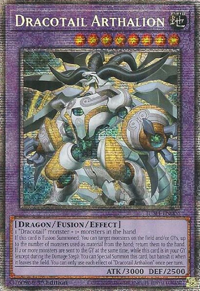 Dracotail Arthalion (Starlight Rare) (JUSH-EN006) - Starlight Rare