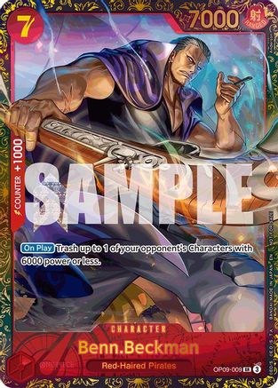 Benn.Beckman (Championship 25-26 Offline Regionals Season 2) (OP09-009) - Super Rare