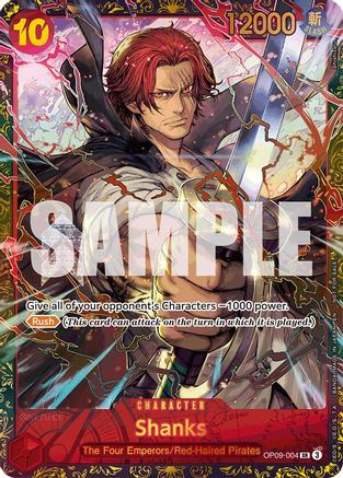 Shanks (Championship 25-26 Offline Regionals Season 2) (OP09-004) - Super Rare