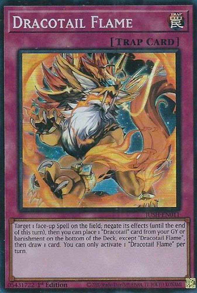 Dracotail Flame (Super Rare) (JUSH-EN011) - Super Rare